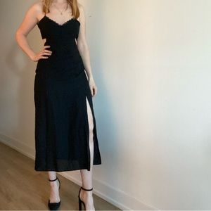 Black Zara dress with cutouts never worn size S